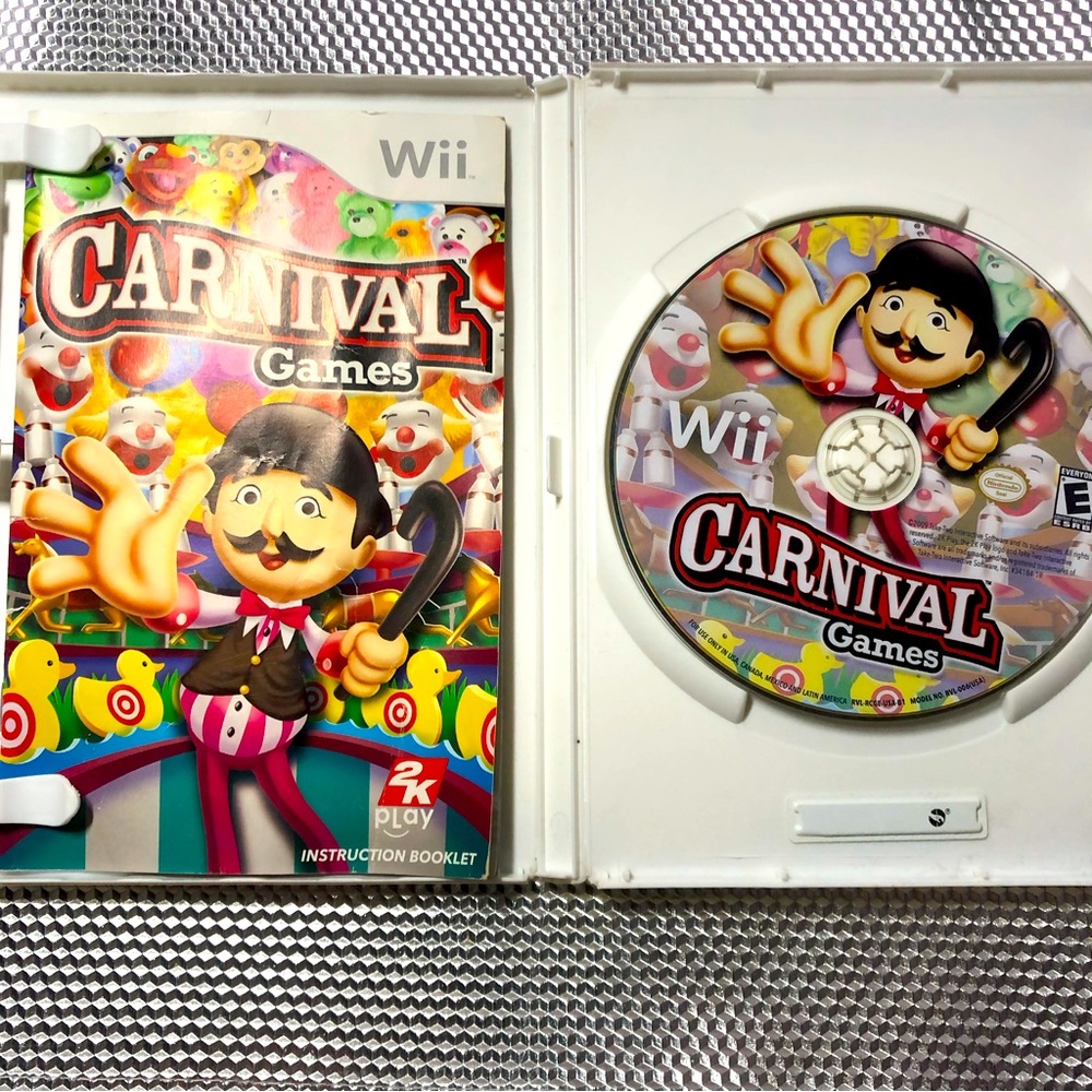 EUC Carnival Games Nintendo Wii complete with manual